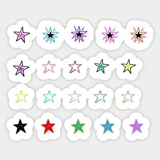 Retro Mini Star Pack Sticker